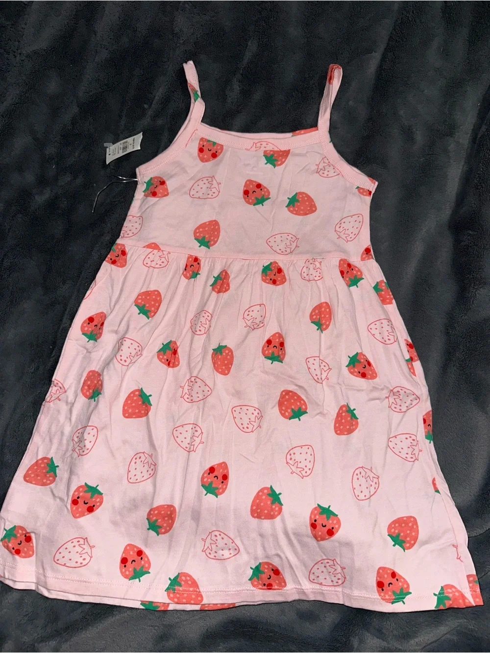 Old Navy toddler girl Pink Strawberry Print Sundress